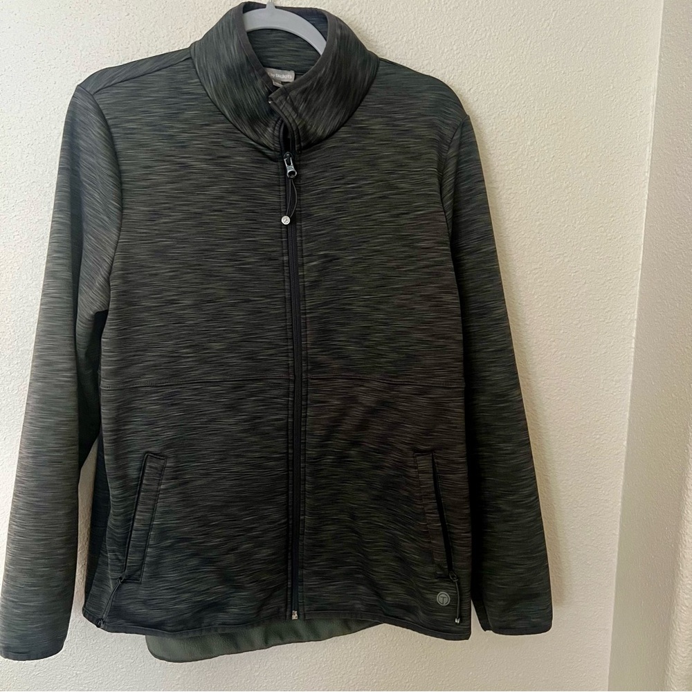 Talbots Grey full zip track jacket